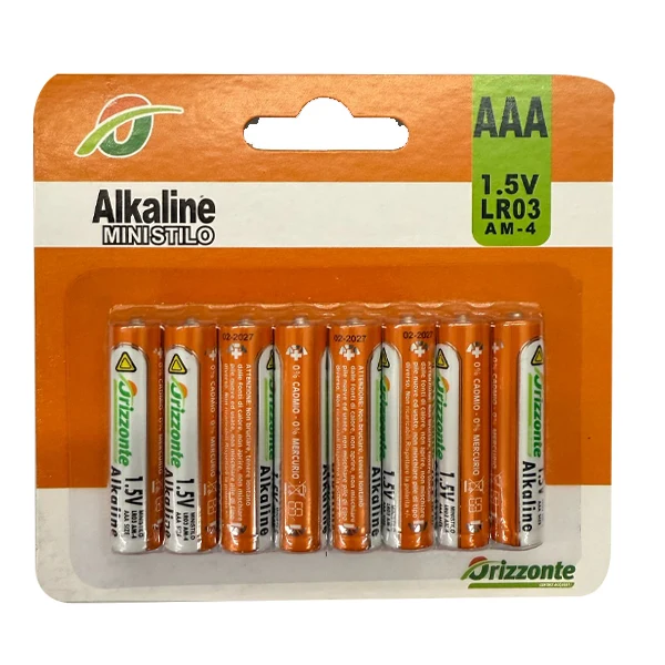 Set 8 Batterie Alkaline Ministilo Da 1.5v