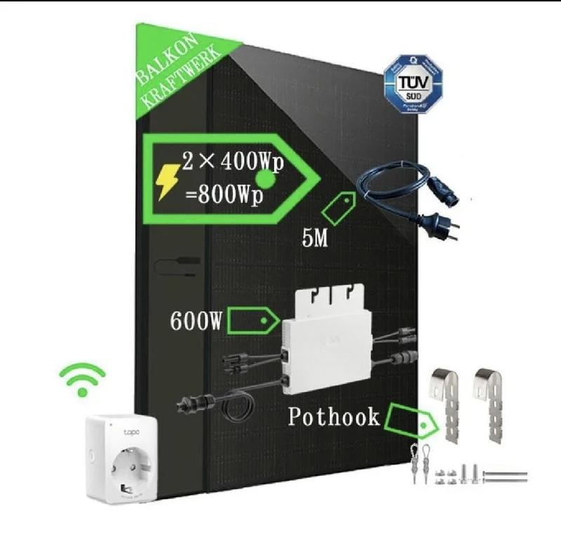 Fotovoltaico Kit Da Balcone 560wx1pc 800w