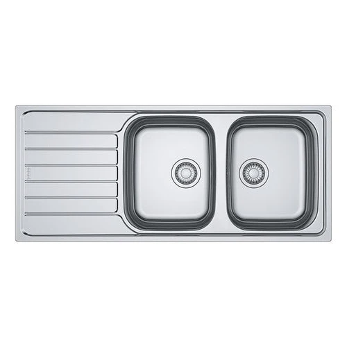 LAVELLO Franke SKX 621 Spark Lavello 2 vasche incasso 116 x 50 con gocciolatoio sinistro - inox satinato 101.0712.125