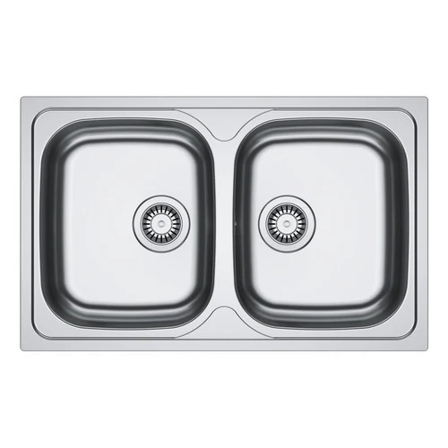 LAVELLO Franke SKX 620-80 Spark Lavello 2 vasche incasso 80 x 50 - inox satinato 101.0712.131