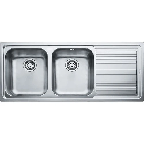 LAVELLO Franke LLL 621 Logica Line Lavello 2 vasche incasso 116 x 50 con gocciolatoio destro - dekor 101.0086.271
