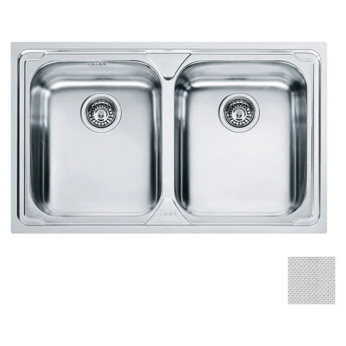 LAVELLO Franke LLL 620 Logica Line Lavello 2 vasche incasso 79 x 50 - dekor 101.0153.295