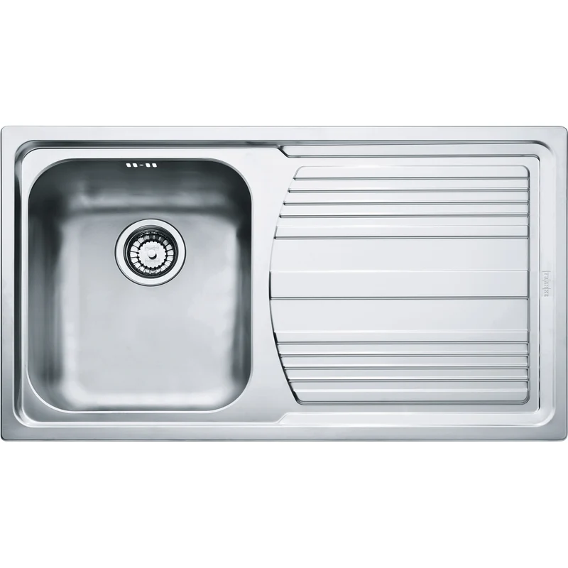 LAVELLO Franke LLX 611-L Logica Line Lavello 1 vasca incasso 86 x 50 con gocciolatoio destro - inox satinato 101.0085.775