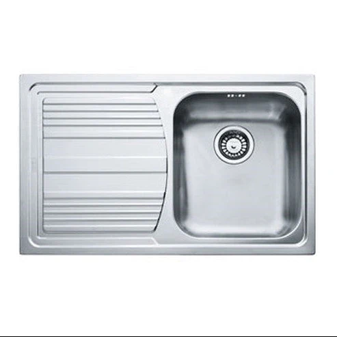 LAVELLO Franke LLX 611 Logica Line Lavello 1 vasca incasso 79 x 50 con gocciolatoio sinistro - inox satinato 101.0085.773