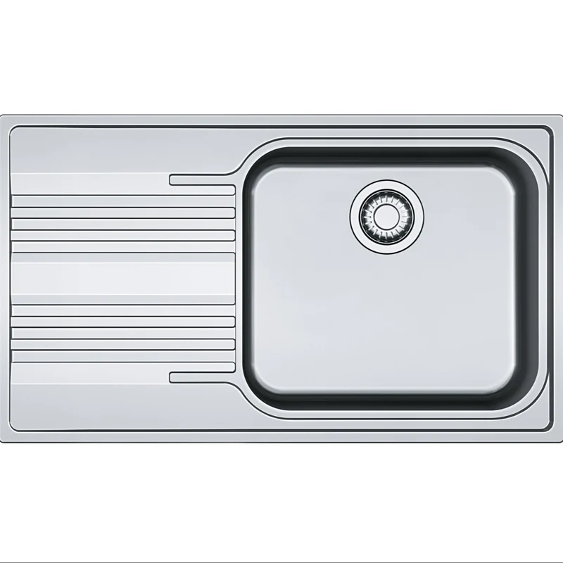 LAVELLO Franke SRX 611-86 LB Smart Lavello 1 vasca incasso 86 x 50 con gocciolatoio sinistro - inox satinato 101.0356.882