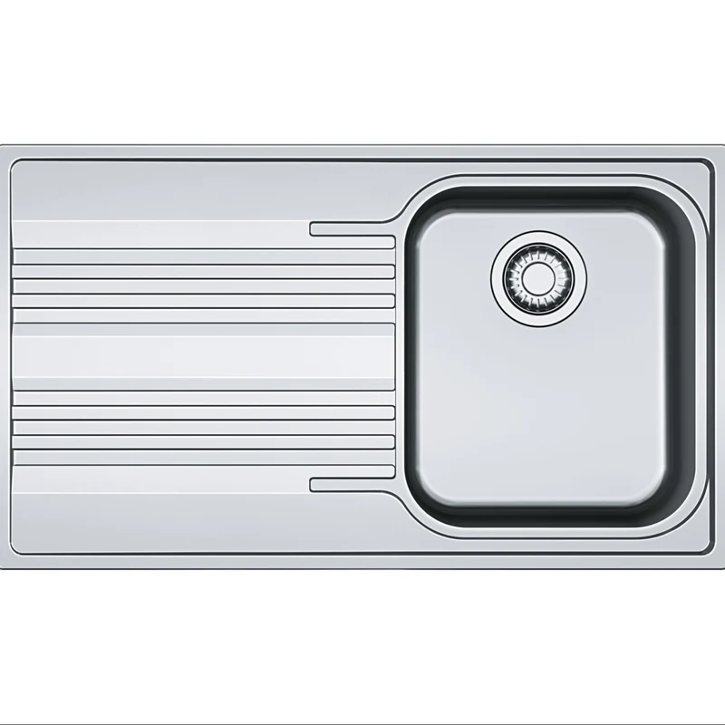 LAVELLO Franke SRX 611-86 Smart Lavello 1 vasca incasso 86 x 50 con gocciolatoio sinistro - inox 101.0356.801