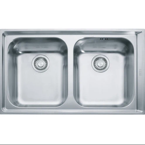 LAVELLO Franke NEX 620 Neptune Lavello 2 vasche incasso 86 x 51 - inox satinato 101.0040.733