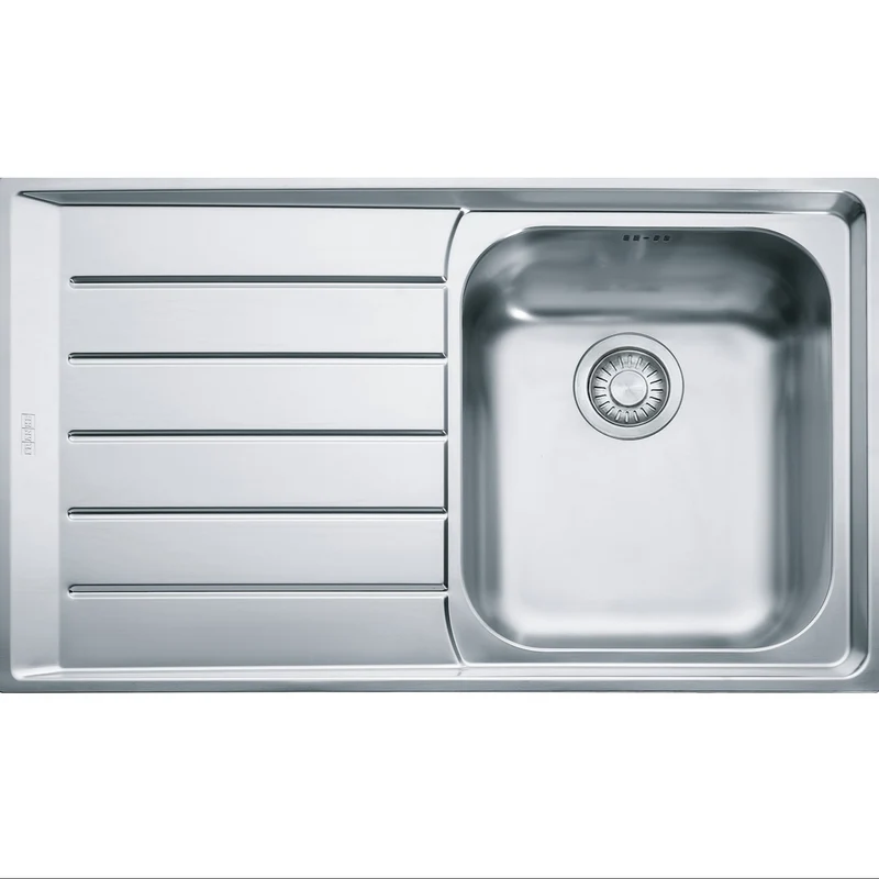 LAVELLO Franke NEX 611 Neptune Lavello 1 vasca incasso 86 x 51 con gocciolatoio sinistro - inox satinato 101.0040.732