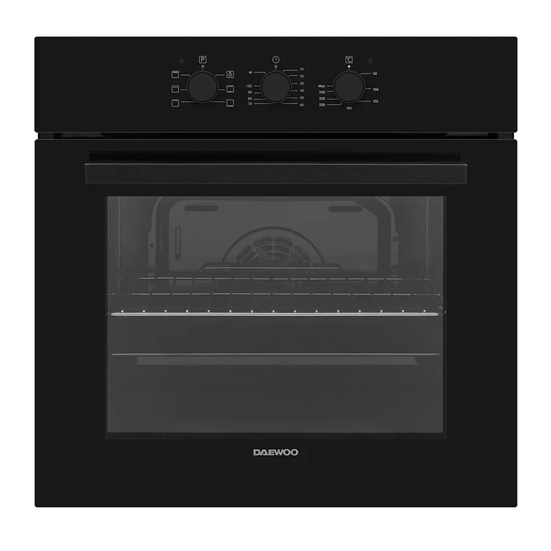 Daewoo BO6EM15GBNL-FR Built-In 72lt. Standard Static Oven, Black
