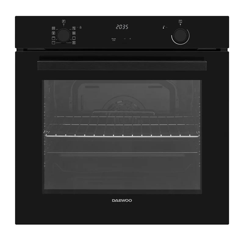 Daewoo BO7PR28GBNM-FR Built-In 78lt. Pyrolytic Multifunction Oven, Black