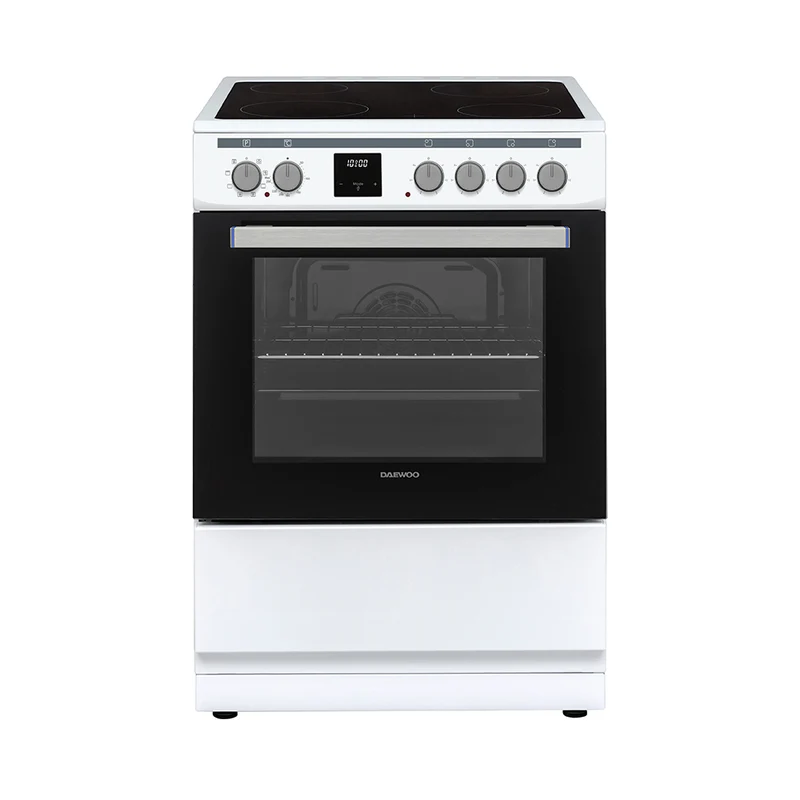 Daewoo F6EV22WL3DE 60x60cm Freestanding Vitroceramic Single Oven, White
