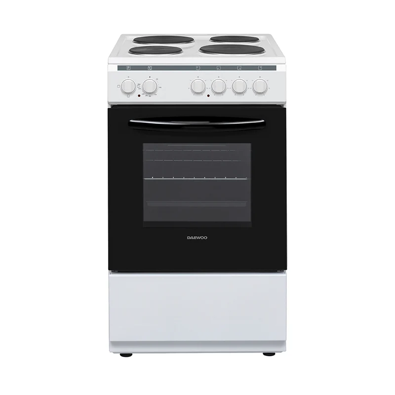 Daewoo F6CG22WM2FR 50x60cm Freestanding Hot Plate Oven, White
