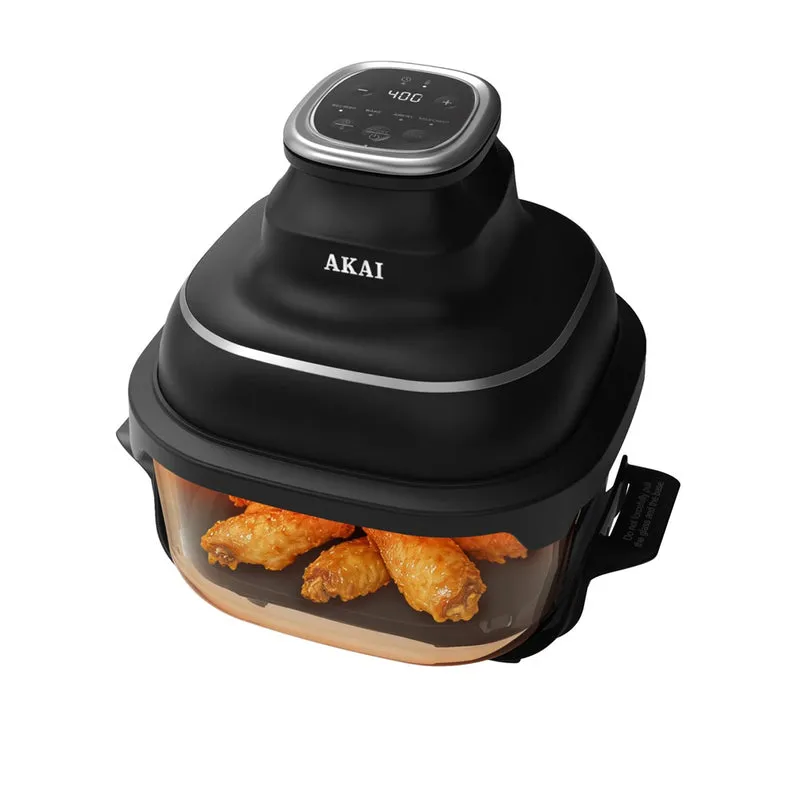 Fornetto Friggitrice Airglass-Fryer Nero