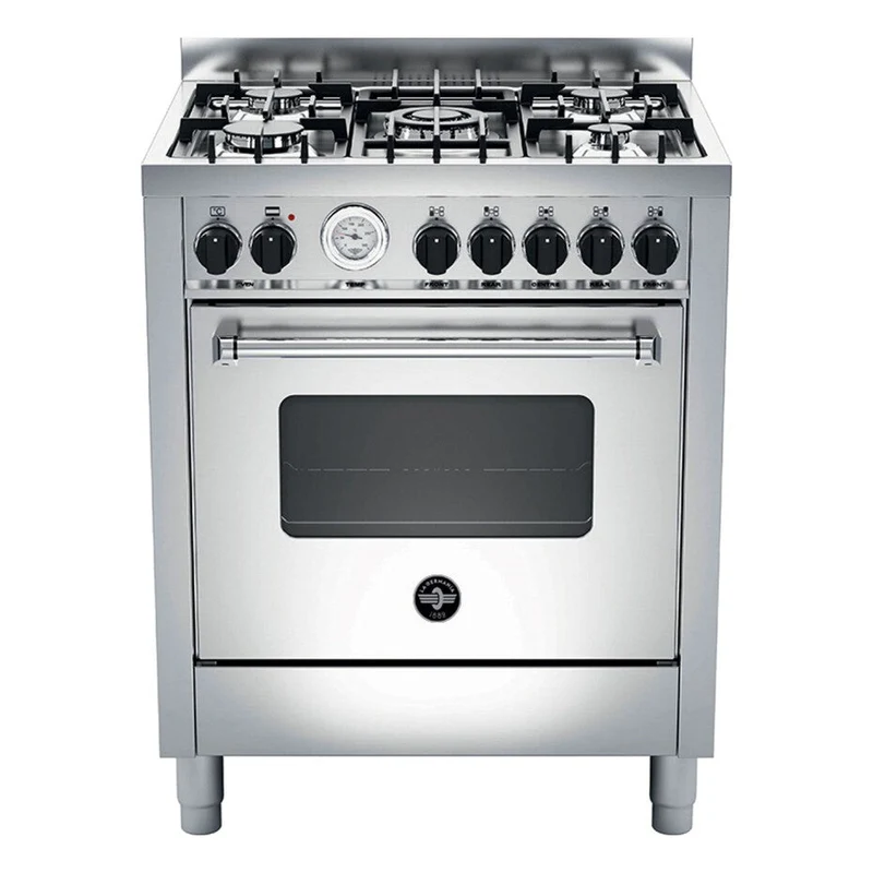 CUCINA La Germania AMN765EXT SERIE Americana 70 X 60 INOX 5 fuochi a gas - forno elettrico multifunzione