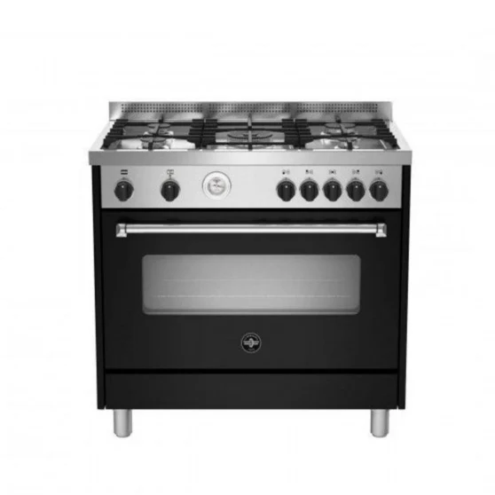 CUCINA La Germania AMN965ENET/21 SERIE Americana 90 x 60 - NERA forno elettrico multifunzione + 5 fuochi a gas