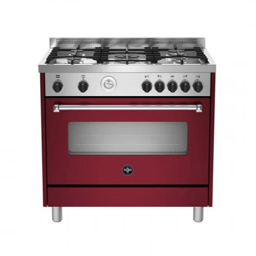 CUCINA La Germania AMN965EVIT/21 SERIE AMERICANA 90 x 60 - BORDEAUX 5 fuochi a gas + forno elettrico multifunzione