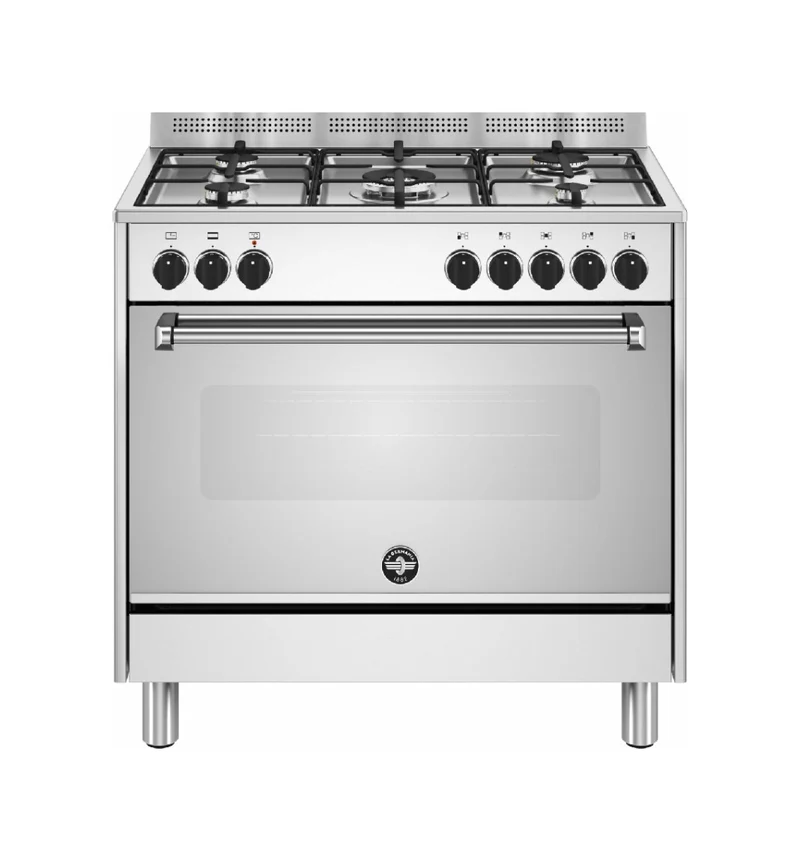 CUCINA La Germania AMN965EXV/24 SERIE Americana 90 X 60 inox 5 fuochi a gas - forno elettrico MULTIFUNZIONE