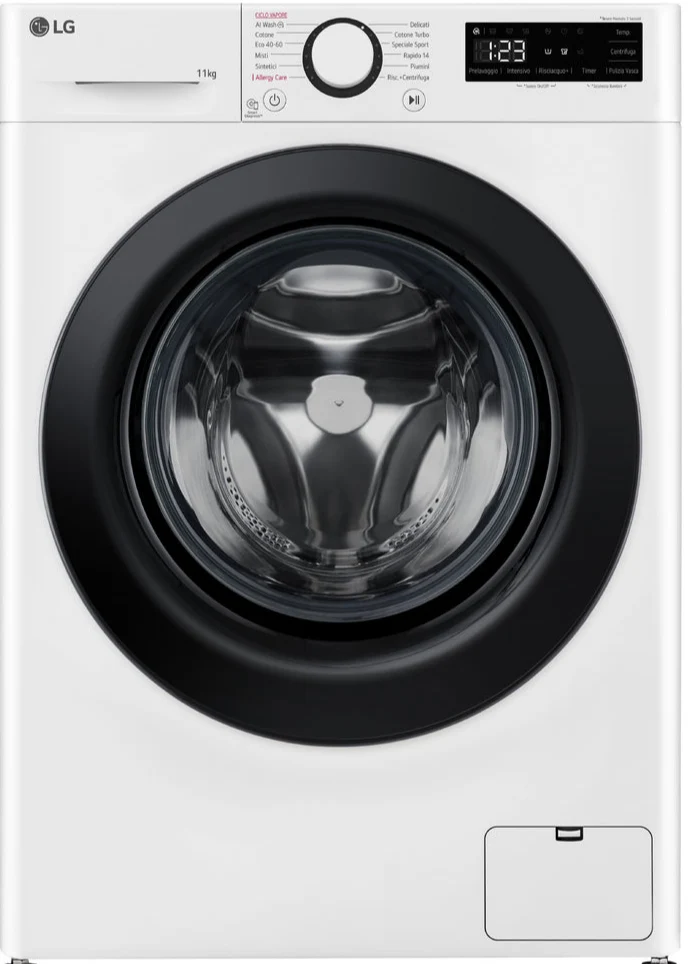 LAVATRICE LG 11KG 1400G A -10% INV VAPORE F4R3011NSWB