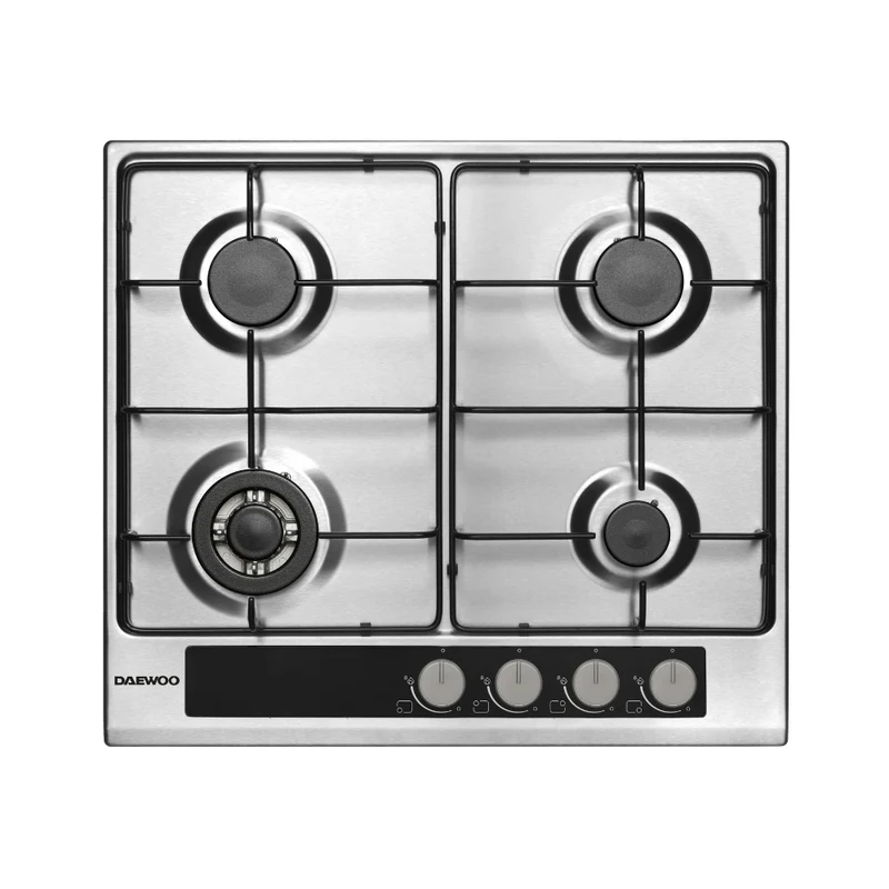 Daewoo H6G41M1IT Built-In 60cm Gas on Metal Hob, Knob Control
