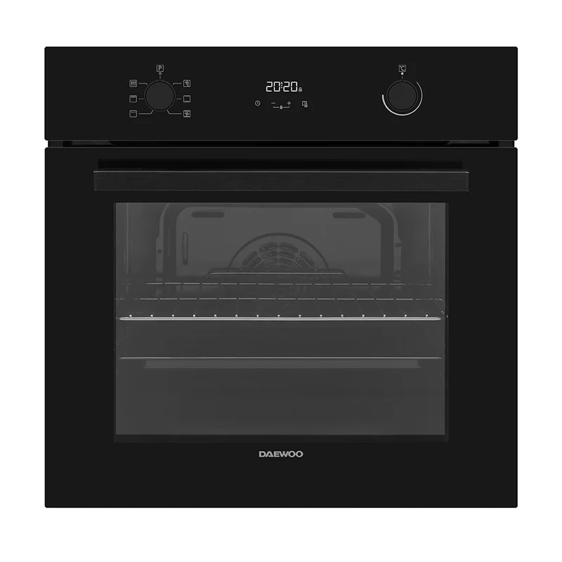 Daewoo BO6PR27GBNL-FR Built-In 78lt. Pyrolytic Multifunction Oven, Black