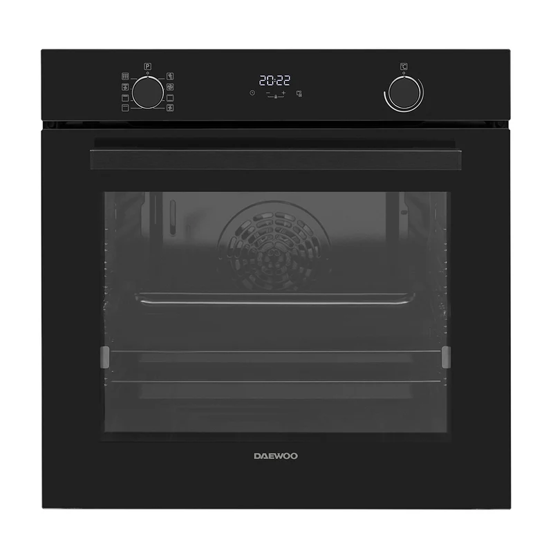 Daewoo BO7PR28GBNH-ES Built-In 78lt. Pyrolytic Multifunction Oven, Black
