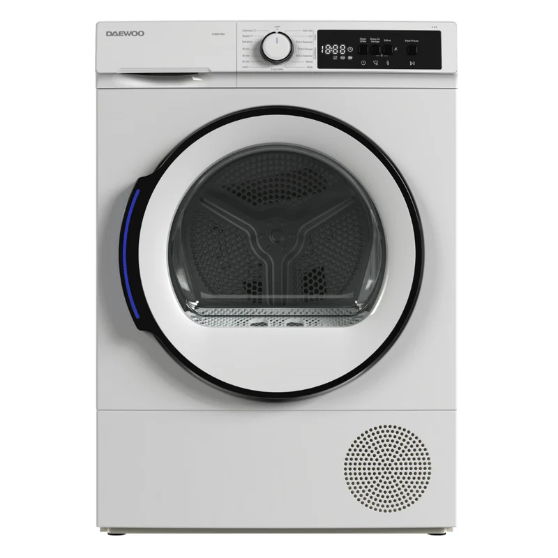 DAEWOO TD-B8GP1WE0-FR Freestanding Tumble Dryer 8 kg E Class with Heat Pump Technology