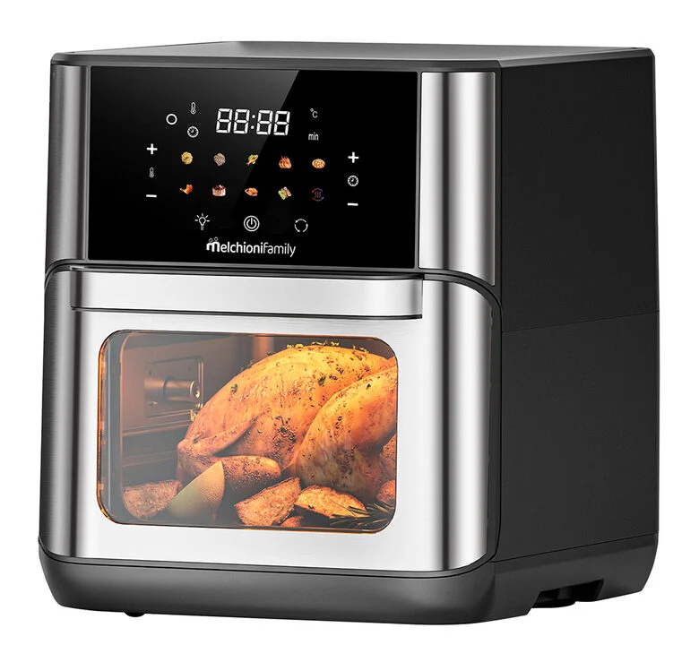 Melchioni FLORA 12L Singolo Indipendente 1800 W Friggitrice ad aria calda Nero