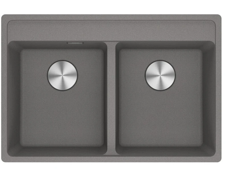 LAVELLO Franke MRG 620-35-35 TL Maris Lavello 2 vasche incasso 76 x 51 - stone grey 114.0661.676