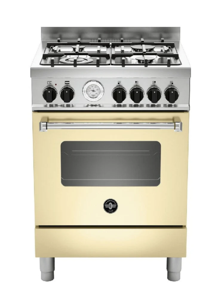 CUCINE La Germania AMN664ECRT SERIE Americana 60 X 60 CREMA 4 fuochi a gas - forno elettrico multifunzione