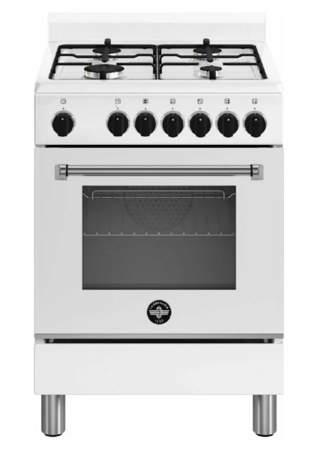 CUCINA La Germania AMN664EBV/24 SERIE Americana 60 X 60 BIANCO 4 fuochi a gas - forno elettrico multifunzione