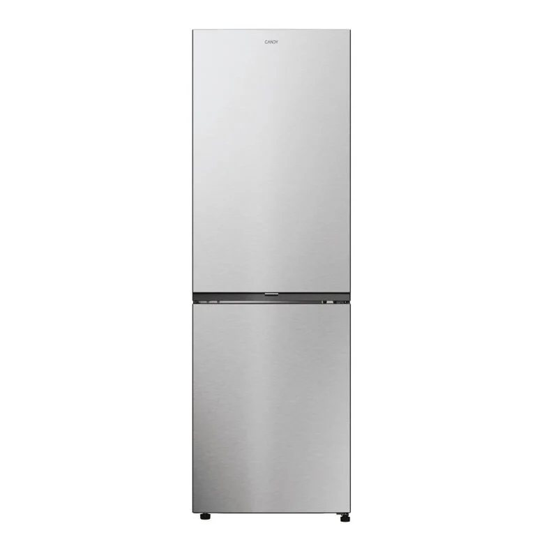 Candy CNCQ2T618EX Fresco 300 Frigorifero Combinato A Libera Installazione, No Frost, Area Fresh 0°C, Classe E, Acciaio Inox