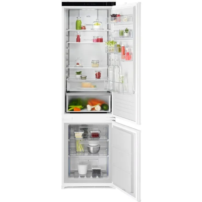 Frigorifero Aeg NSC7C191ES serie 7000 con congelatore a incasso cm. 54, altezza 190, 269 litri, Total No Frost, AI CoolAssist