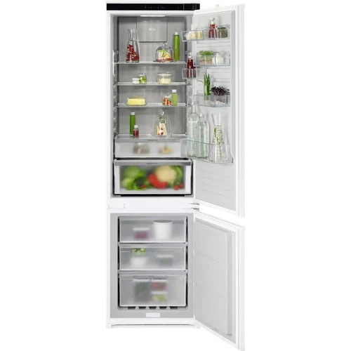 Frigorifero Aeg NSC8M192DS serie 8000 con congelatore da incasso cm. 54, altezza 189, 269 litri, Total No Frost, cassetto GreenZone+