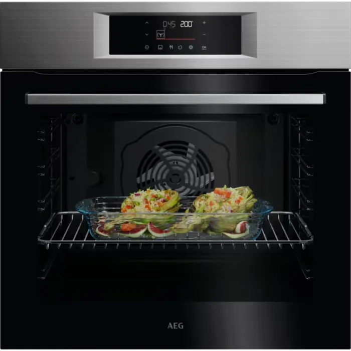 FORNO Aeg NBU5A40PM serie 5000 Forno elettrico multifunzione, cm 60, 72 litri, pulizia Aqua Cleaning, AirFry, classe A++, inox antimpronta