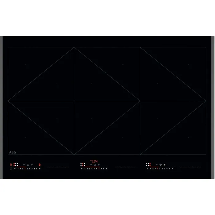 Piano cottura Aeg NIR86T00FB Serie 6000 TotalFlex Piano cottura a induzione cm. 80 - vetroceramica nero