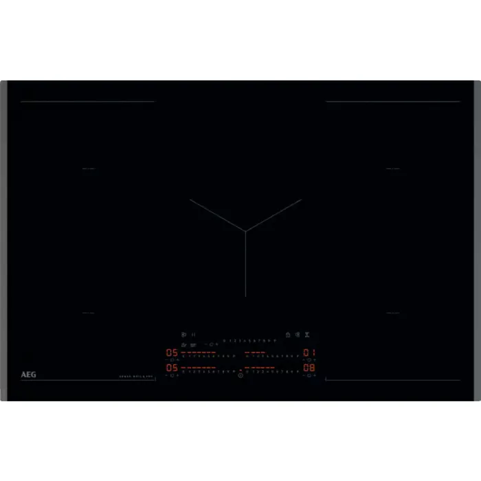 Piano cottura Aeg NIK85M30FB Serie 8000 SenseBoil+Fry Piano cottura a induzione cm. 80 - vetroceramica nero