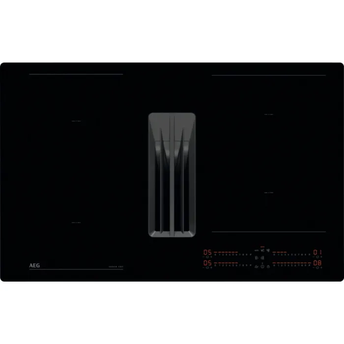 Piano cottura Aeg NCH84C23CB serie 7000 SenseFry Piano cottura induzione con cappa integrata cm. 80