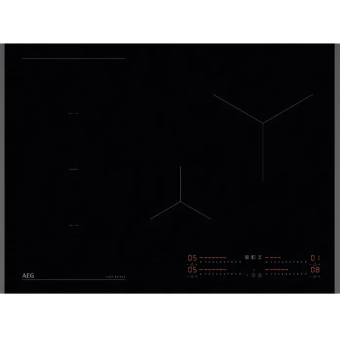 Piano cottura Aeg NII74F00FB Serie 6000 FlexBridge Piano cottura a induzione cm. 68 - nero