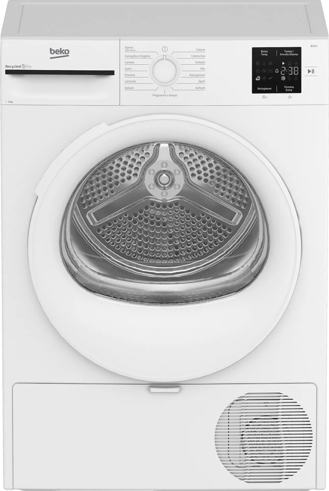 Asciugatrice Beko BMT83EW - capacità - 8 kg