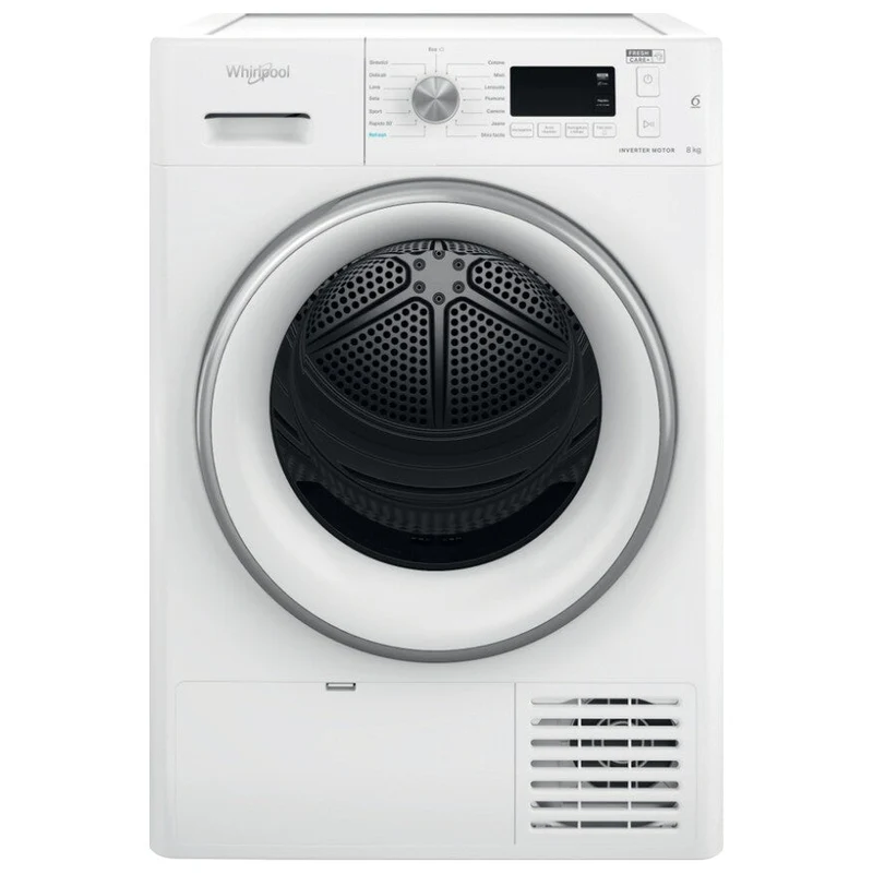 Asciugatrice Whirlpool FFTM118X3WSIT a pompa di calore capacità 8 kg classe A+++