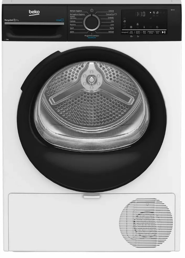 Asciugatrice BEKO POMPA DI CALORE BMGT491SBI: 9kg, classe A+++, inverter