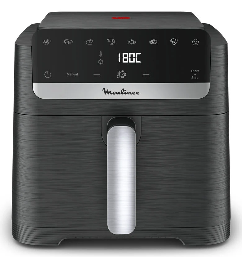 Moulinex Easy Fry Mega Compact , Friggitrice ad Aria XL Capacità 7.5L, design compatto, EZ8618
