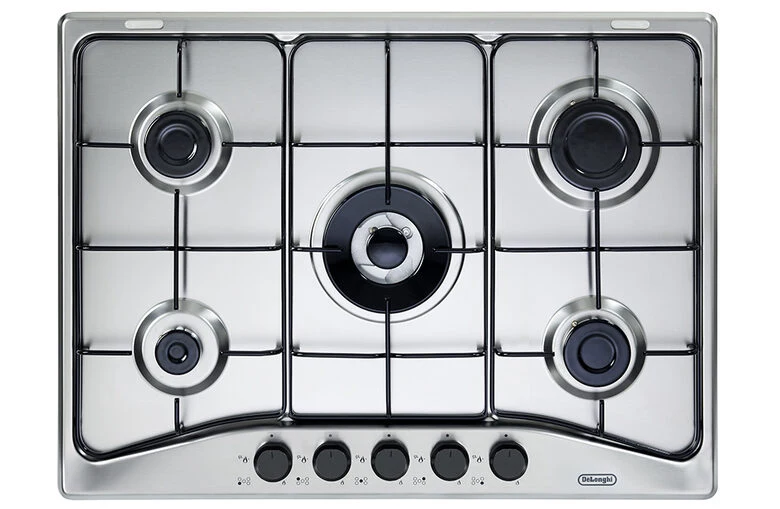 De’Longhi FFA 57 ASV piano cottura Acciaio inox Da incasso 68 cm Gas 5 Fornello(i)