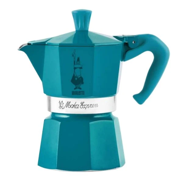 Bialetti Moka da Piano Cottura a Gas 3 Tazze 130ml Alluminio, Ottanio