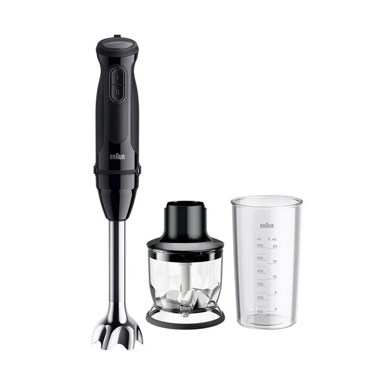 Braun MultiQuick 3 MQ30201M 0,6 L Frullatore ad immersione 900 W Nero, Acciaio satinato