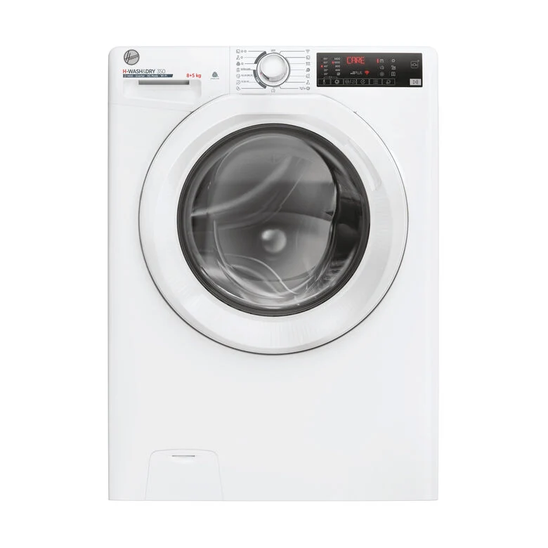 Hoover H3DP4854TA6/1-S H-WASH&DRY 350 Lavasciuga A Libera Installazione 8/5 Kg, 1400 Giri, Auto Care, Tecnologia Active Balance, Classe D, Bianco