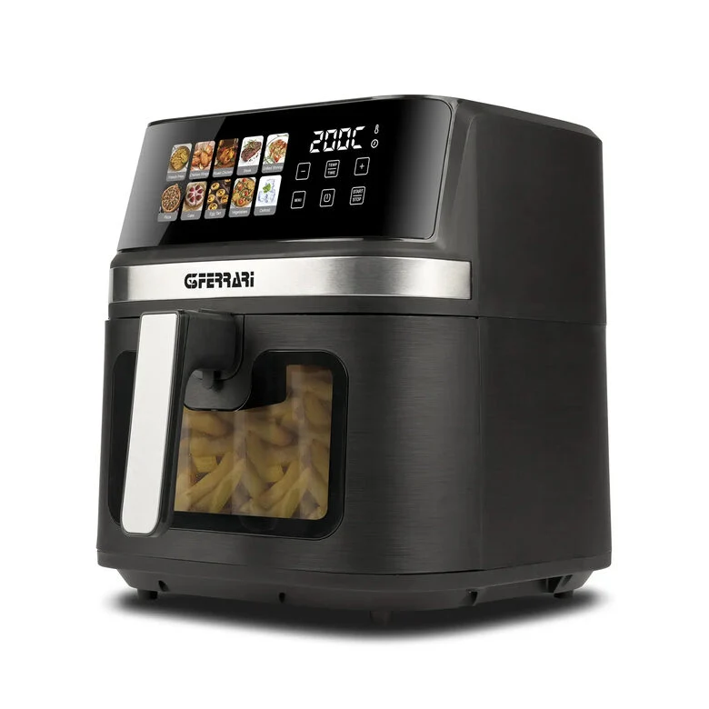G3 Ferarri G10212 Friggisano Friggitrice ad Aria 8 Litri, 1700 W, Display digitale a colori, 10 programmi, Temperatura 80-200°C, BPA/PFOA Safe, Timer 60 min, Ricettario incluso