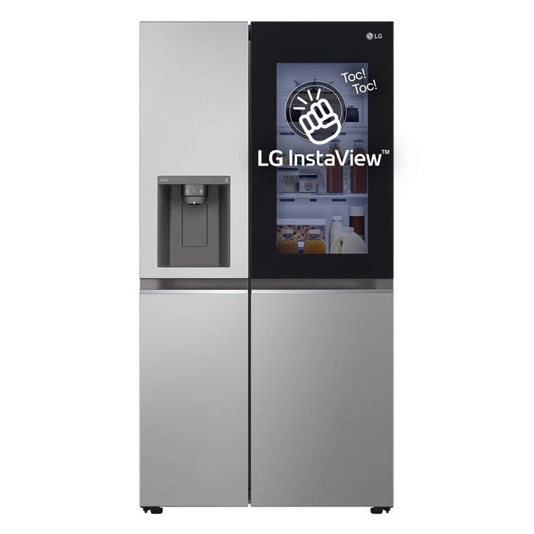 LG GSGV80PYLD Frigorifero A Libera Installazione Side-by-side , Fresh Balancer™, Instaview, Wi-fi, Classe D, Argento
