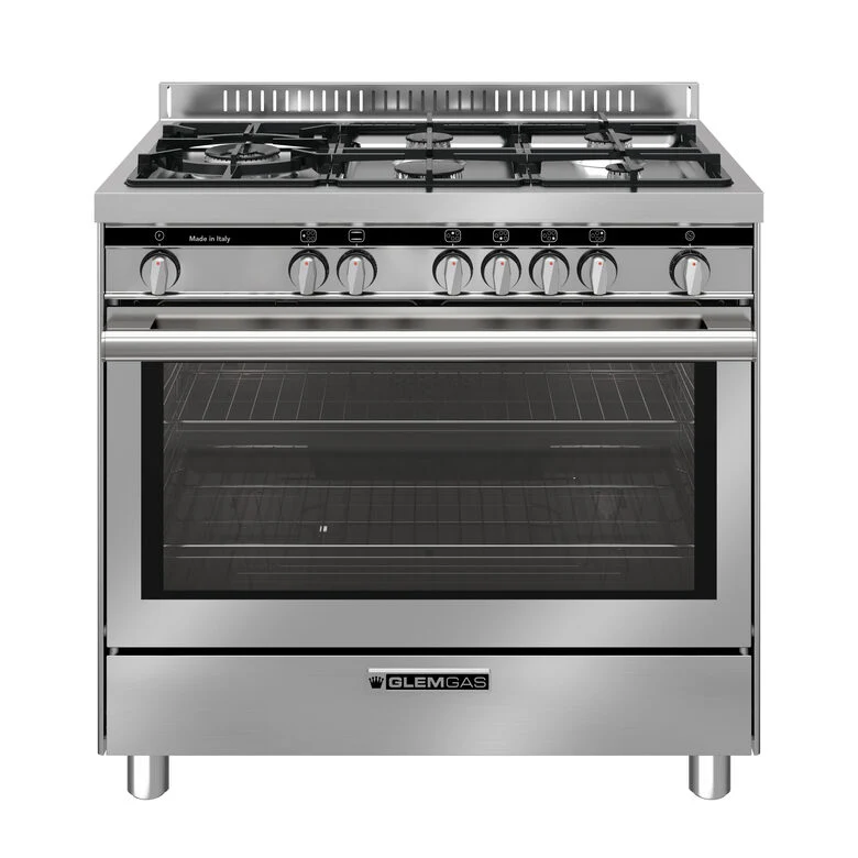 Glem Gas ST96TVI cucina Elettrico/Gas Acciaio inox