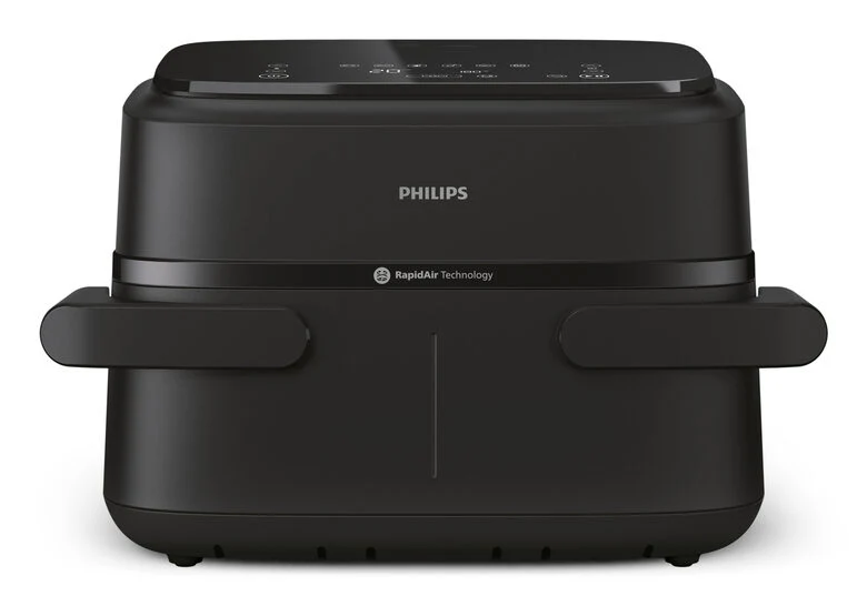 Philips Serie 1000 Airfryer con cestello flexi/doppio, friggitrice ad aria da 7.1L, 10 metodi di cottura, App per ricette NA150/00